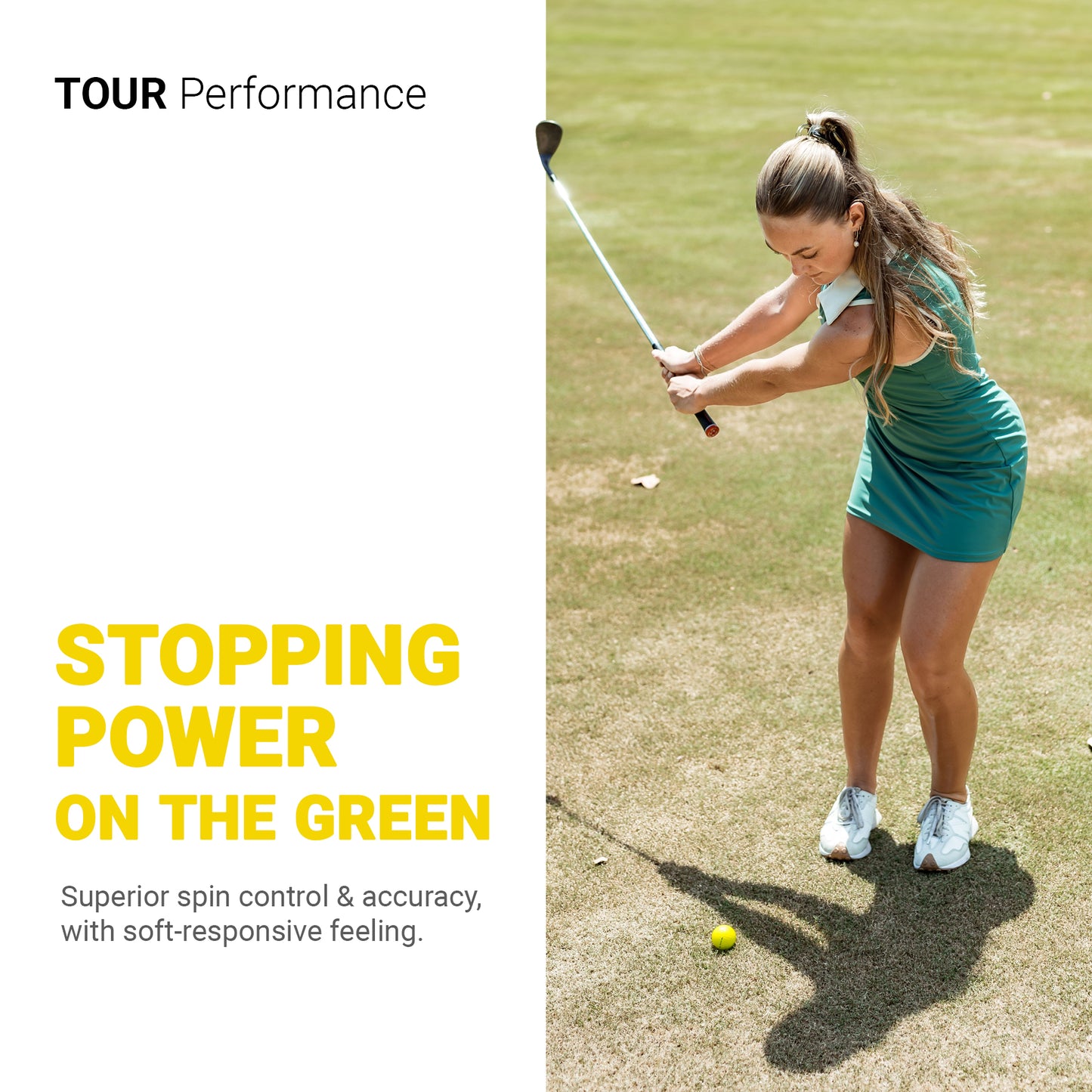 K9 Aurora Crystal Urethane Golf Ball- Loyal Yellow