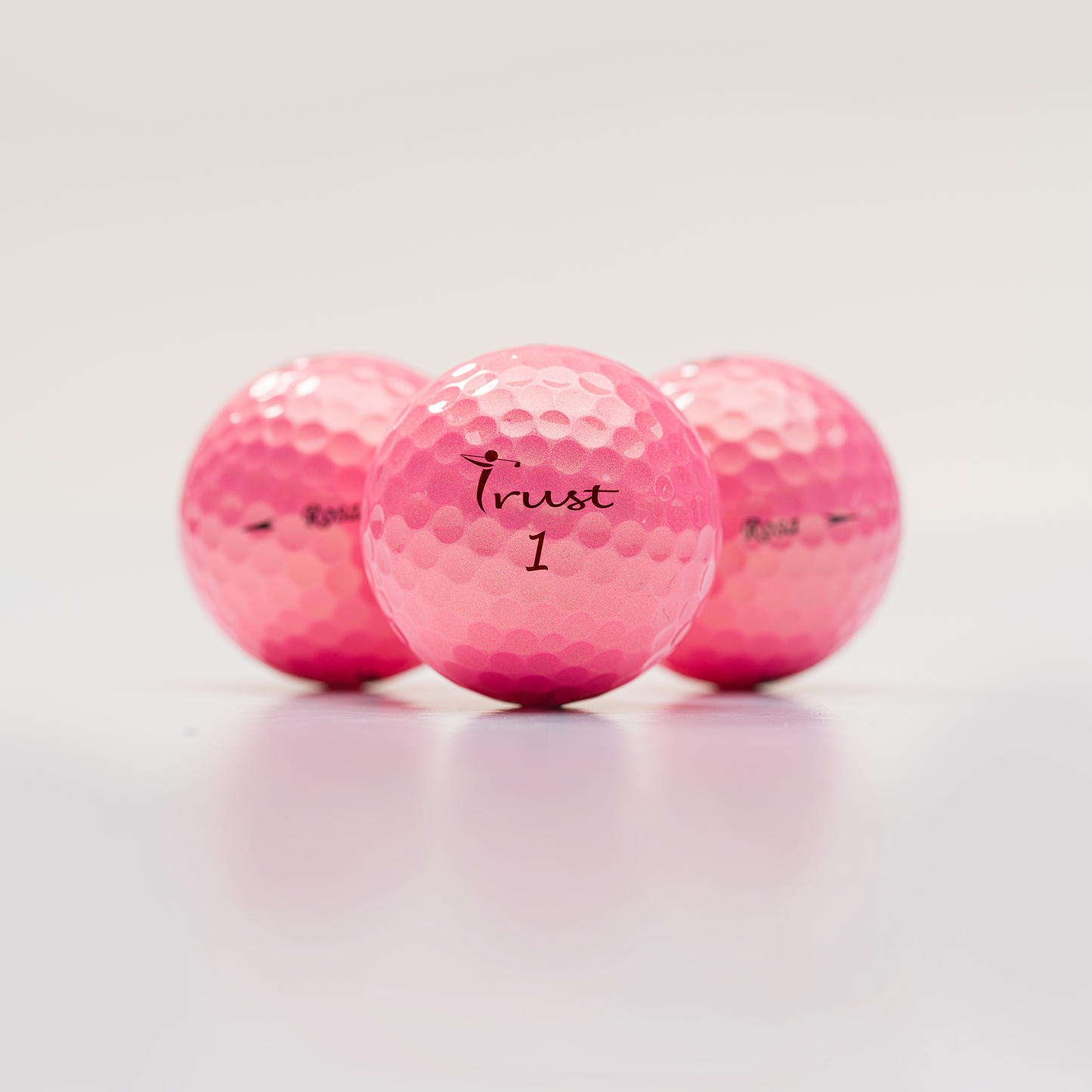 K9 Rosa Crystal Urethane Golf Ball - Golden Pink